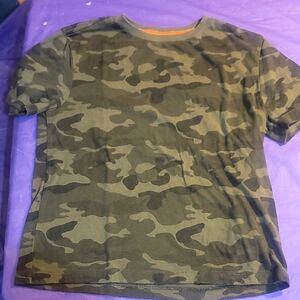 Old Navy Green Camouflage Kids Tee
